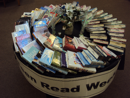 Teen Read Week Book display